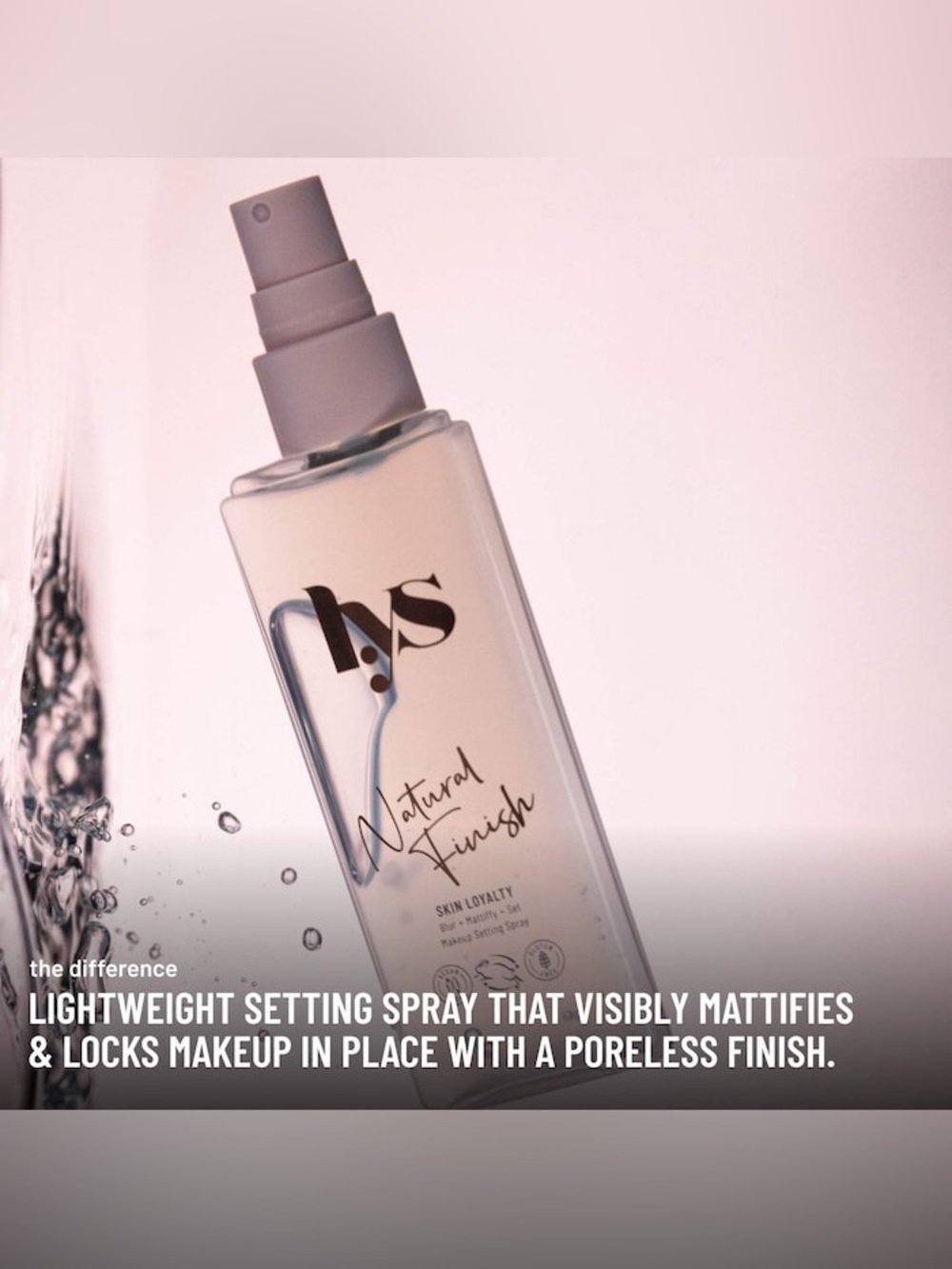 lys Skin Loyalty Setting Spray Blur Mattify Set Makeup Clean Beauty - Picture 7 of 9